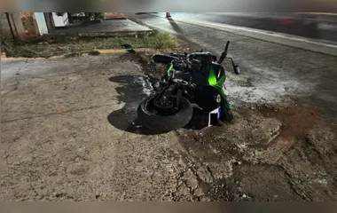Motociclista fica ferido após colisão na BR-376 em Jandaia do Sul